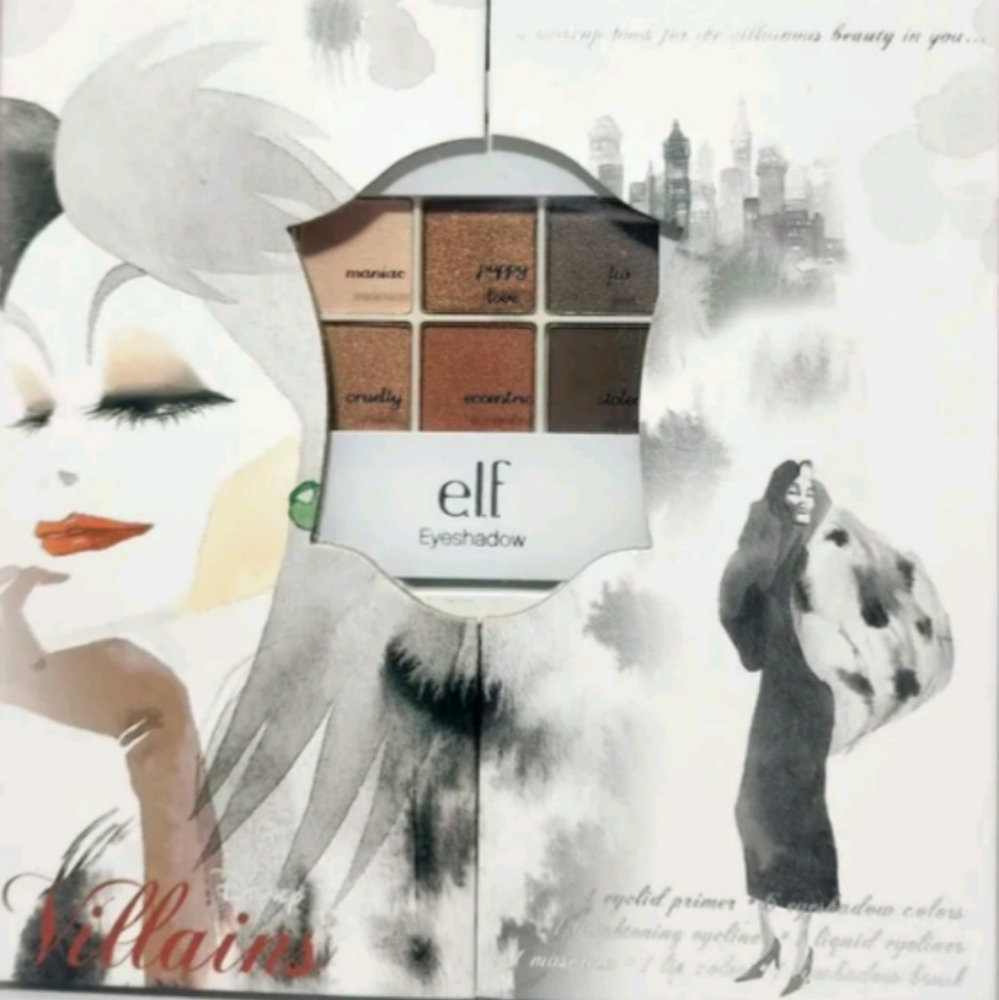 Disney "Villians" Cruella De Ville ELF Make-up Pallet/Limited Edition Look Book